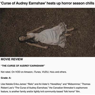 MOVIE REVIEW “THE CURSE OF AUDREY EARNSHAW”